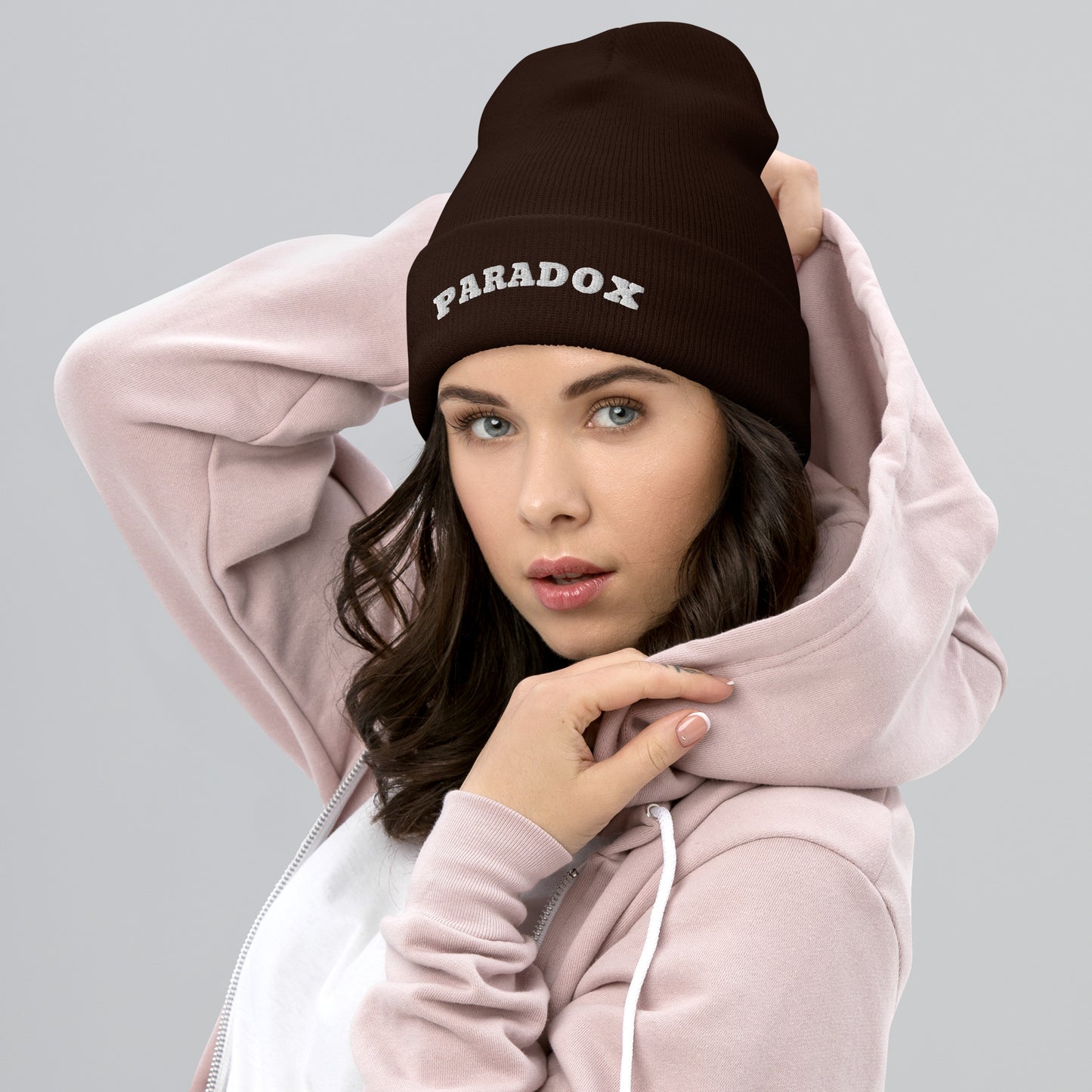 Turbo Acrylic Premium Paradox Cuffed Beanie - Brown Color