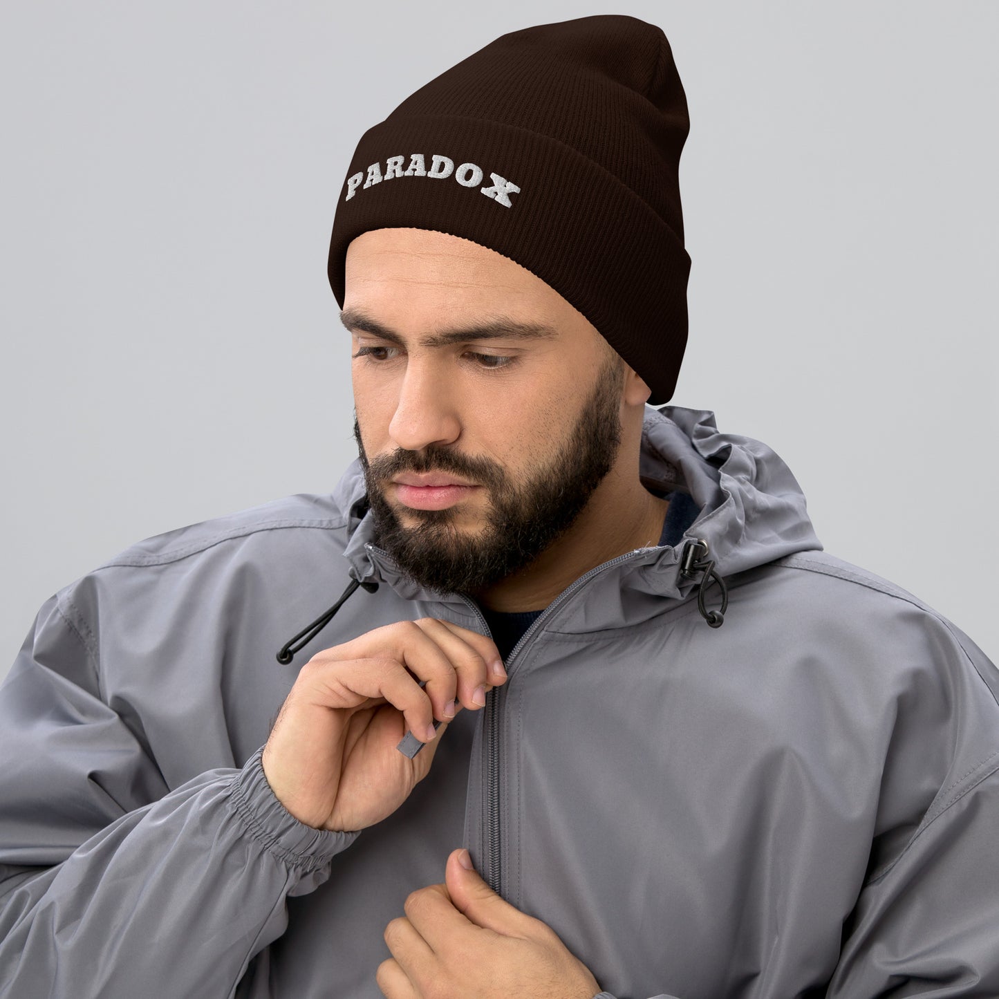 Turbo Acrylic Premium Paradox Cuffed Beanie - Brown Color