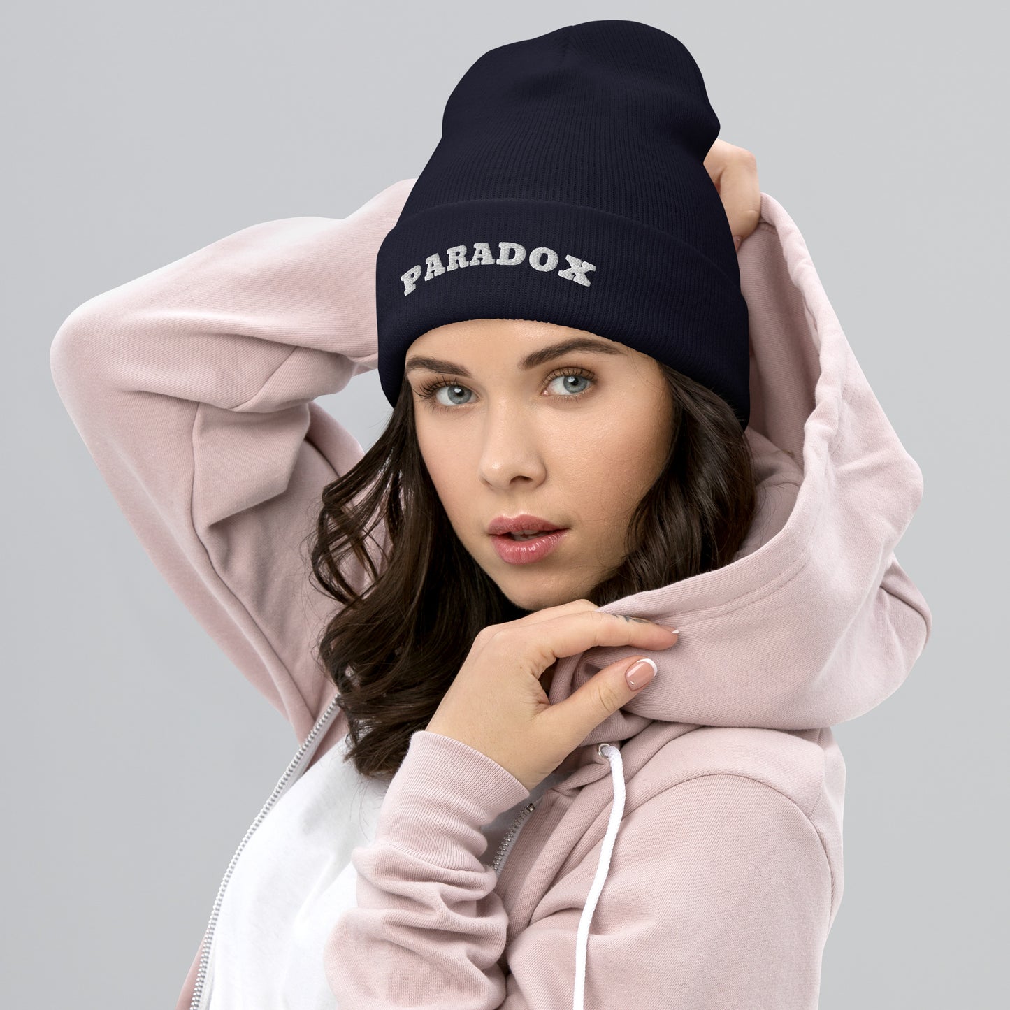 Turbo Acrylic Premium Paradox Cuffed Beanie - Navy Blue Color