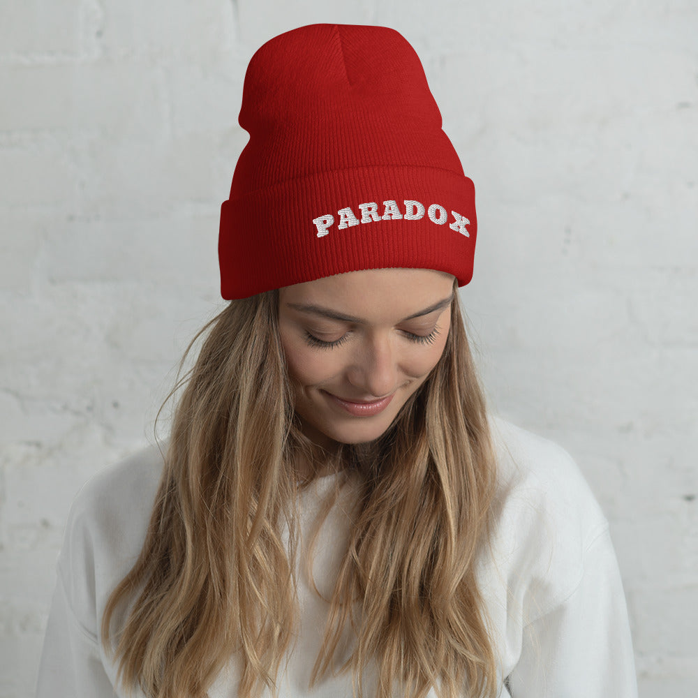Turbo Acrylic Premium Paradox Cuffed Beanie - Red Color