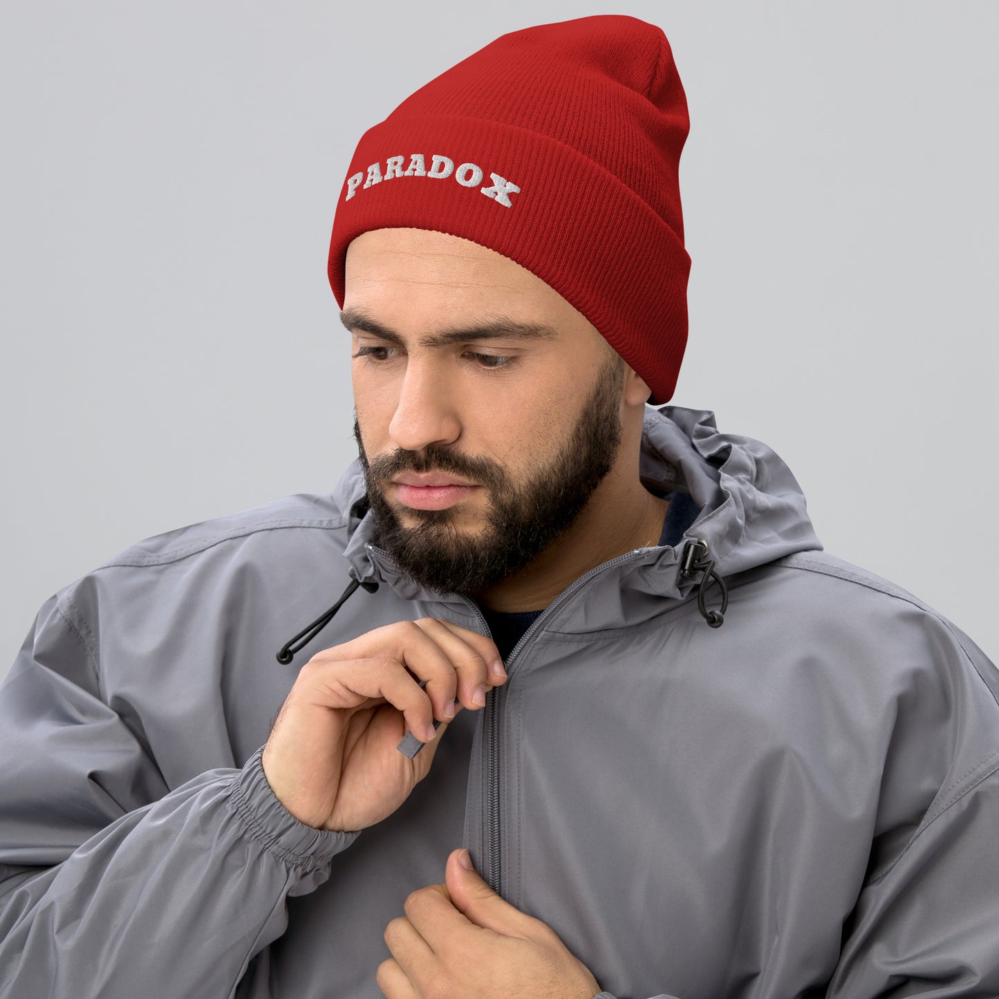 Turbo Acrylic Premium Paradox Cuffed Beanie - Red Color